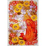 rugs modern Turuncu Çiçekli Floral Modern Dekoratif Halı miravip152, 100 x 250