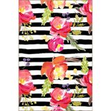rugs modern Turuncu Çiçekli Renkli Desenli Dokuma Taban Halı miravip1099, 100 x 300