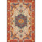 rugs modern Turuncu Geleneksel İçe Dönük Desenli Dokuma Taban Halı ve Yıkanabilir Halı aloha120, 100 x 250