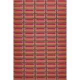 rugs modern Turuncu Kırmızı Temalı Geometrik Desenli Modern Dekoratif Halı 4535, 100 x 250