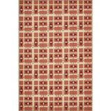 rugs modern Turuncu Kırmızı Temalı Karma Geometrik Şekil Desenli Modern Dekoratif Halı 4546, 75 x 150