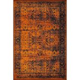 rugs modern Turuncu Pastelli Temalı Desenli Dokuma Taban Halı Ve Yıkanabilir Halı Aloha197, 120 x 120