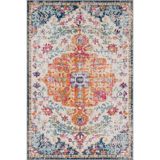 rugs modern Turuncu Renkli Geleneksel Vintage Temalı Desenli Dokuma Taban Halı ve Yıkanabilir Halı aloha138, 120 x 180