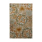 rugs modern Turuncu Temalı Çiçek Yaprakları Desenli Kreatif Modern Dekoratif Halı 5261, 120 x 200