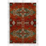 rugs modern Turuncu Temalı Geleneksel Motif Etnik Desenli Vintage Dekoratif Halı 5311, 70 x 120