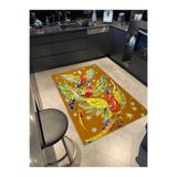 rugs modern Turuncu ve Karışık Renkli Kuş Modern Dekoratif Halı miravip297, 140 x 200