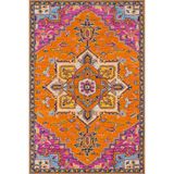 rugs modern Turuncu Yıldız Temalı Dokuma Taban Halı ve Yıkanabilir Halı miravip10340, 75 x 150