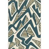 rugs modern Üçgen Temalı Çizimli Modern Dekoratif Halı ve Yıkanabilir Halı miravip9551, 140 x 200