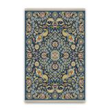 rugs modern Vintage Çini Desen Yeşil Etnik Desenli Dokuma Taban Dijital Baskılı Halı Mira 1392, 100 x 150