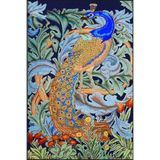 rugs modern Yaprak ve Kuş Hayvan Desenli Dekoratif ve Dokuma Taban Halı miravip1141, 140 x 200