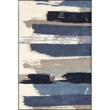 rugs modern Yarım Boyanmış Fırça Boyalı Desenli Dokuma Taban Ve Yıkanabilir Halı Miravip9390, 100 x 100