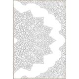 rugs modern Yarım Yıldızlı Soft Desen Dokuma Taban Halı Ve Yıkanabilir Halı Miravip10499, 150 x 150