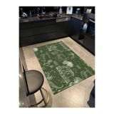 rugs modern Yeşil El Çizim Vintage Tema Dijital Baskı Dekoratif Dokuma Taban Halı Mira 1290, 140 x 200