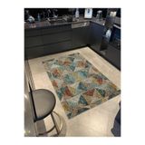 rugs modern Yeşil Karışık Renkli Çiçekli Floral Geometrik Modern Dekoratif Halı miravip270, 140 x 200