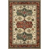 rugs modern Yeşil Turuncu Temalı Geleneksel Motif Desenli Vintage Dekoratif Halı 4512, 100 x 100