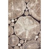 rugs modern Yığılı Kütük Temalı Dokuma Taban Halı ve Yıkanabilir Halı miravip10314, 75 x 200