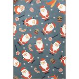 rugs modern Yılbaşı Temalı Çok Renkli Noel Baba Karma Süs Desenli Kreatif Modern Dekoratif Halı 2235, 140 x 200
