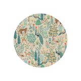 rugs modern Yuvarlak 1318 Floral Mira Bej Pastel Botanik Tema Dokuma Taban Halı, 100 x 100