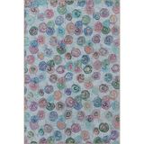 rugs modern Yuvarlak Çiçekli Dekoratif Yıkanabilir Halı miravip8951, 140 x 200