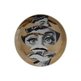 rugs modern Yuvarlak Kadın Gözler Ve Yüz Desenli Dokuma Taban Yıkanabilir Halı Miraface25, 120 x 120