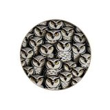 rugs modern Yuvarlak Sarı Gözlü Baykuşlar Desenli Dokuma Taban Yıkanabilir Halı miraface18, 80 x 80