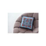 RUGSMODERN Kırlent Mavi Turuncu Marka Desen Pillow 41
