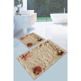 Rugviva 60X90-60X60 Dijital Banyo Halısı Klozet Takımı 2'Li Paspas Seti Bs041, Nocolor-2F5Ad075, Tek Ebat