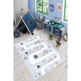 Rugviva AR048 Gri Kaymaz Tabanlı 160x230 Çocuk Halısı