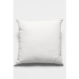 Rugviva Beyaz Sade Kırlent Kılıfı Tay Tüyü Döşemelik Premium Kumaş Tek Renk Düz 43X43Cm Krl026