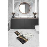 Rugviva BS305 Dijital 2'li 60x90 cm + 60x60 cm Banyo Paspas Seti