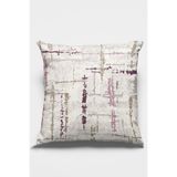 Rugviva Dokuma Kumaş Premium Tay Tüyü Çift Taraflı Kırlent Yastık Kılıfı Vintage 43X43Cm Krl412