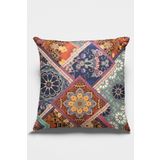 Rugviva Dokuma Premium Tay Tüyü Kumaş Çift Taraflı Etnik Kırlent Yastık Kılıfı 43X43Cm Krl077