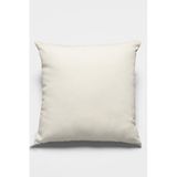 Rugviva Ekru Sade Kırlent Kılıfı Tay Tüyü Döşemelik Premium Kumaş Tek Renk Düz 43X43Cm Krl003