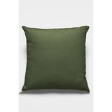 Rugviva Haki Sade Kırlent Kılıfı Premium Tay Tüyü Döşemelik Kumaş Tek Renk Düz 43X43Cm Krl024