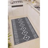 Rugviva Kadın Gri Kaymaz Tabanlı Mutfak Halısı, Gri, 100 X 200