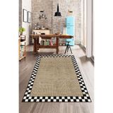 Rugviva Kaymaz Taban Mutfak Halısı Hasır Desen Ar331, Bej, 120 X 180