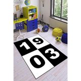 Rugviva Kaymaz Tabanlı Halı Çocuk Kd60, Besiktas, 80 X 150