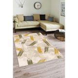 Rugviva Kaymaz Tabanlı Halı Fırça Fr07 Yeşil Sarı, Yesil Sari, 100 X 200