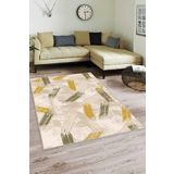 Rugviva Kaymaz Tabanlı Halı Fırça Fr07 Yeşil Sarı, Yesil Sari, 160 X 230