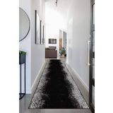 Rugviva Kaymaz Tabanlı Kesme Rulo Yolluk Mercedes Ar372, Siyah, 120 X 180