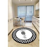 RugViva Kaymaz Tabanlı Makinede Yıkanabilir Home Yuvarlak Mutfak Halısı Ar419