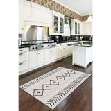 Rugviva Kaymaz Tabanlı Makinede Yıkanır Modern Mutfak Halısı Morocco Ar358, Bej, 100 X 200