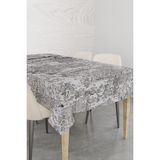 RugViva Leke Tutmayan Dokuma Elit Leke Tutmayan Kumaş Sade Desen Yıkanır Masa Örtüsü MSO101 - 140 x 220 cm - Koyu Gri