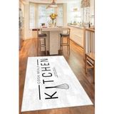 Rugviva Makinede Yıkanabilen Kaymaz Taban Mutfak Halısı Ar798, Vizon, 100 X 160