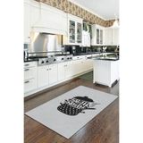 Rugviva Makinede Yıkanabilen Kaymaz Tabanlı Mutfak Halısı Ar030, Gri, 100 X 160