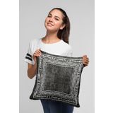 Rugviva Premium Tay Tüyü Dokuma Kumaş Bohem Çift Taraflı Kırlent Yastık Kılıfı 43X43Cm Krl219