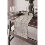 Rugviva RNR411 Runner Elit Tay Tüyü Dokuma Leke Tutmaz Kumaş Style Açık Krem 40x140 cm Masa Örtüsü