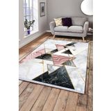 Rugviva RV124 Kaymaz Tabanlı Makinede Yıkanabilir Mermer Halı