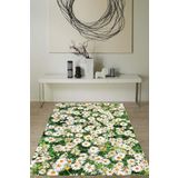 Rugviva Yeşil Kaymaz Tabanlı Makinede Yıkanabilir Mutfak Halısı Mt35, Yeşil, 80 X 150
