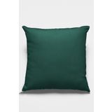 Rugviva Zümrüt Sade Kırlent Kılıfı Döşemelik Tay Tüyü Premium Kumaş Tek Renk Düz 43X43Cm Krl018